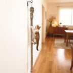 2" x 9.84Ft Cat Climbing Jute Rope with Hook for Wall & Ceiling