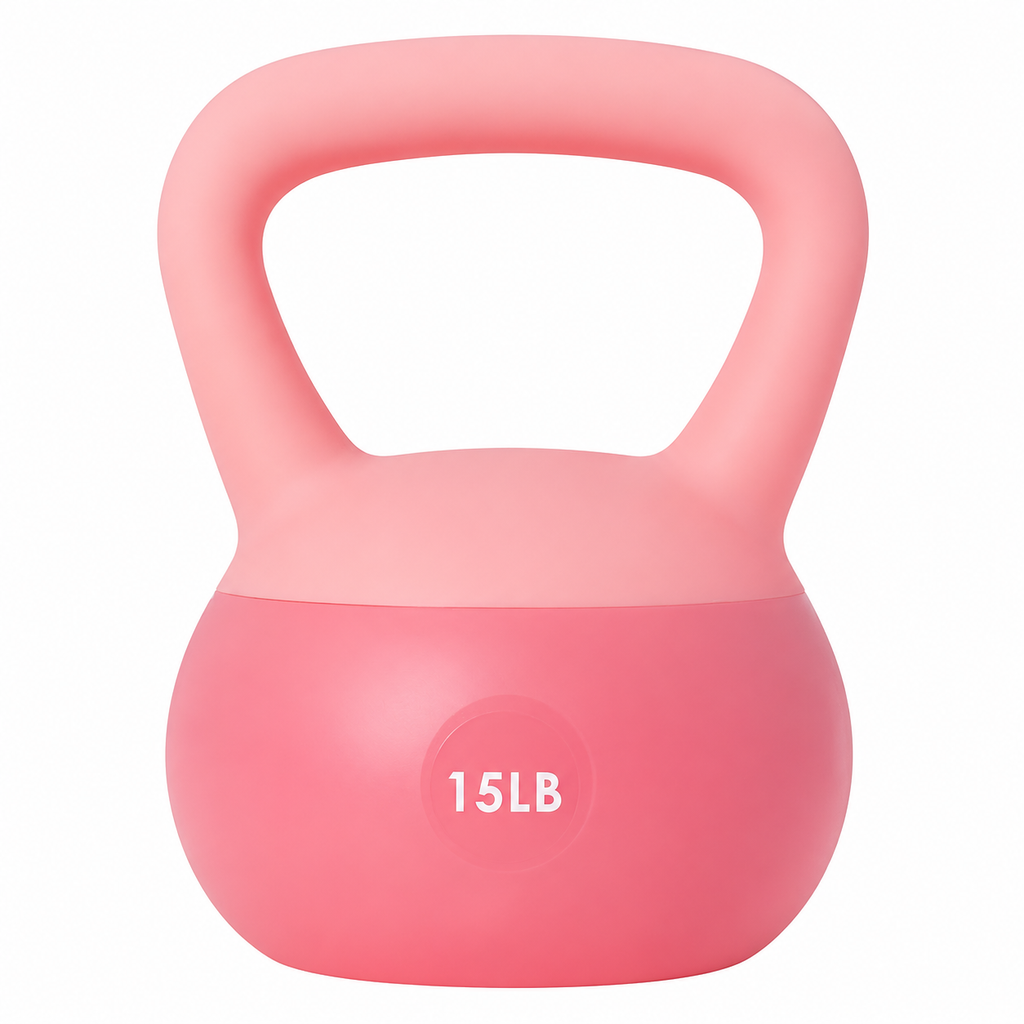 Soft Kettlebell 10-50LBS Safe Strength Training Kettlebell Anti-Slip Grip Weight for Home Workouts and Men/Women/Beginners