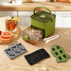 2-in-1 Large Capacity Ice Mold & Storage Bin Set 🧊(More fun and better than it looks on video✨)