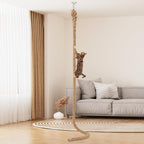 2" x 9.84Ft Cat Climbing Jute Rope with Hook for Wall & Ceiling