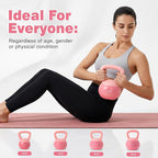 Soft Kettlebell 10-50LBS Safe Strength Training Kettlebell Anti-Slip Grip Weight for Home Workouts and Men/Women/Beginners
