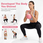Soft Kettlebell 10-50LBS Safe Strength Training Kettlebell Anti-Slip Grip Weight for Home Workouts and Men/Women/Beginners