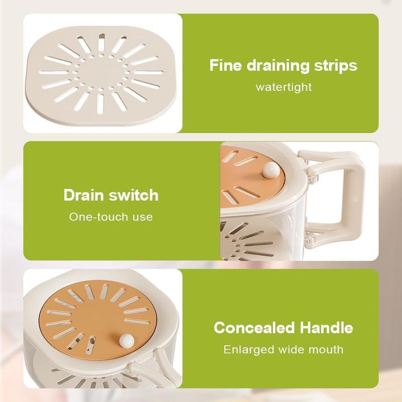 20 Pack 2-in-1 Kitchen Colander Basket Set – Wash, Drain & Store Your Food Effortlessly