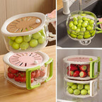 20 Pack 2-in-1 Kitchen Colander Basket Set – Wash, Drain & Store Your Food Effortlessly