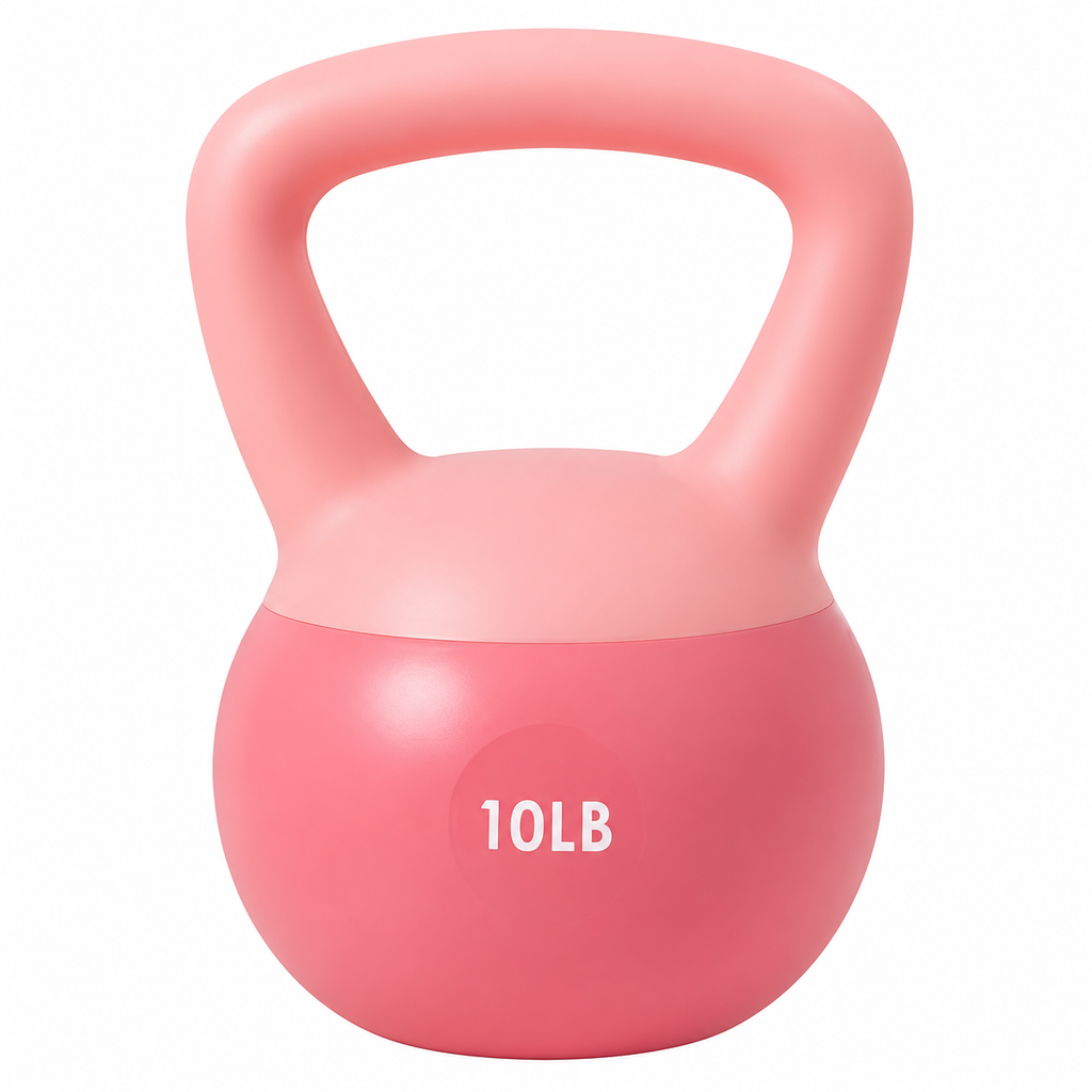 Soft Kettlebell 10-50LBS Safe Strength Training Kettlebell Anti-Slip Grip Weight for Home Workouts and Men/Women/Beginners